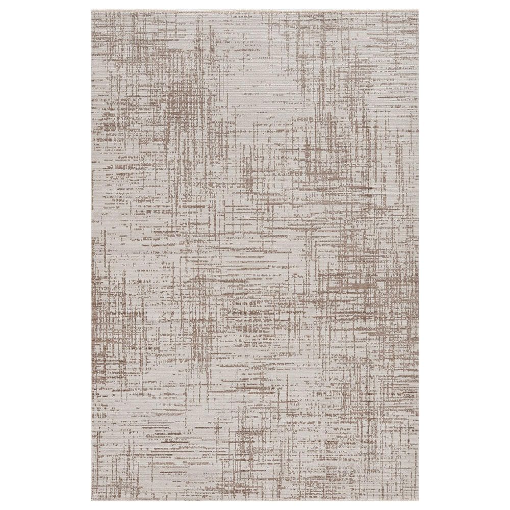 Kas Oriental Rugs Karina Elements 8" Round Natural Area Rug, , large