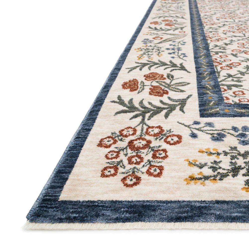 Rifle Paper Co. x Loloi Kismet Suzani Garden Cream 6'7" x 9'4" Area Rug, , large