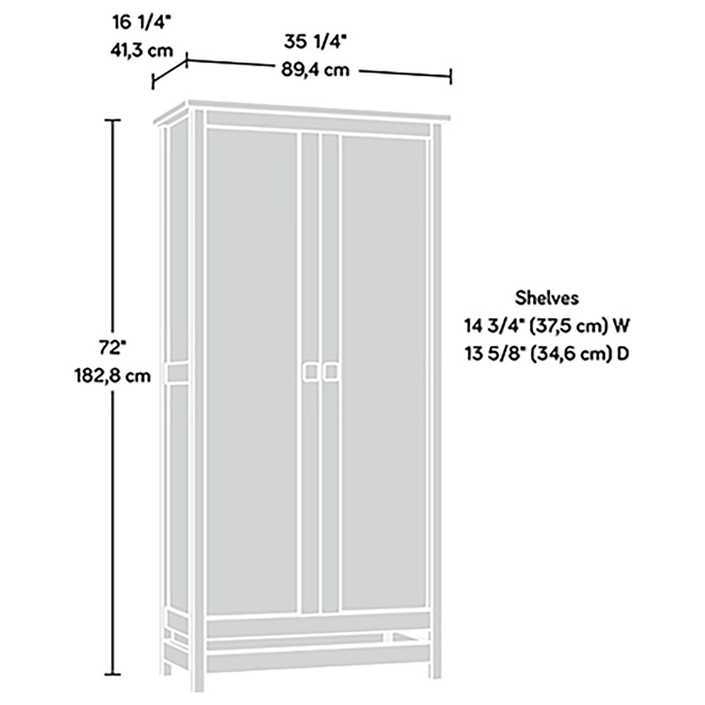 Sauder Cannery Bridge Storage Cabinet in Lintel Oak, , large