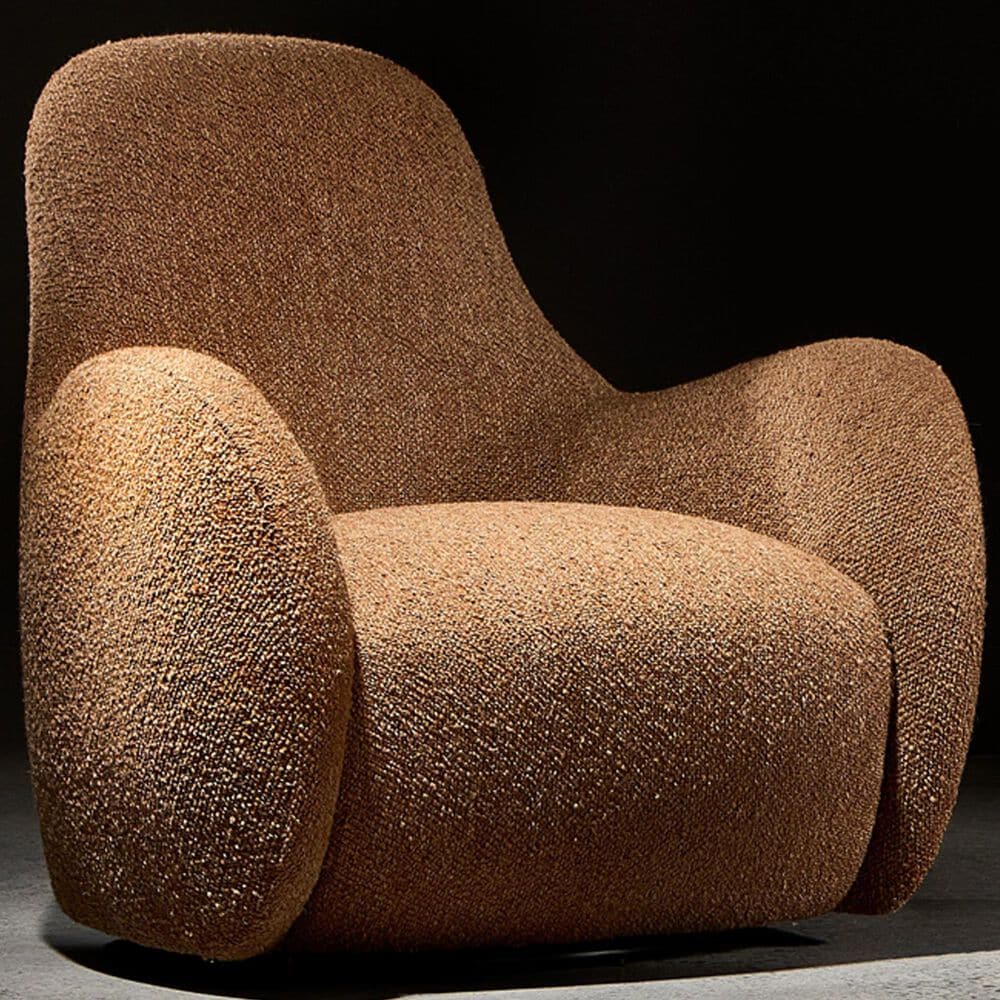 Bernhardt Tucci Swivel Chair in Rust, , large