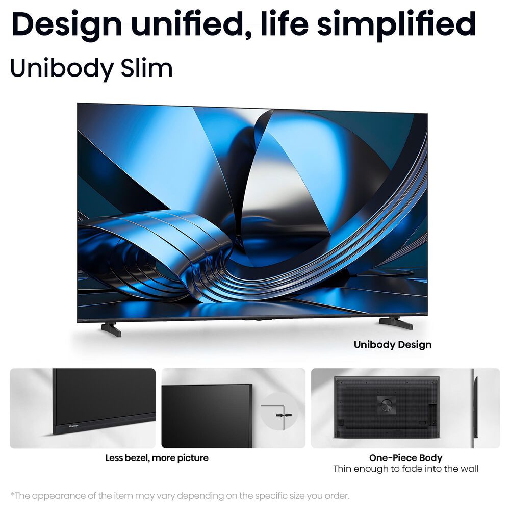 Hisense 75" Class U6 Pro Series Mini-LED ULED 4K in Black - Smart Vidaa TV, , large