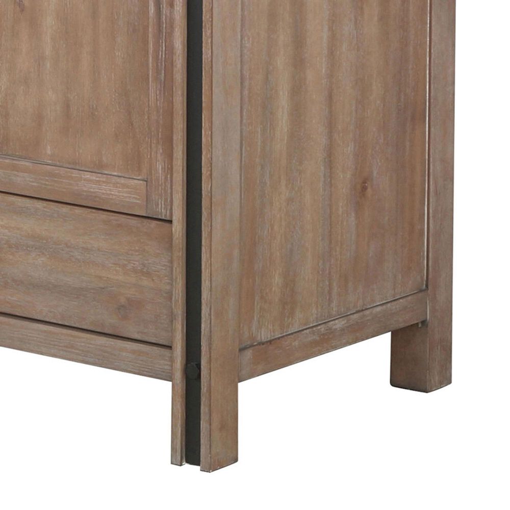 Lexora Home Ziva 84&quot; Double Bathroom Vanity in Rustic Barnwood with 2 cm White Quartz Top and Rectangular Sinks, , large