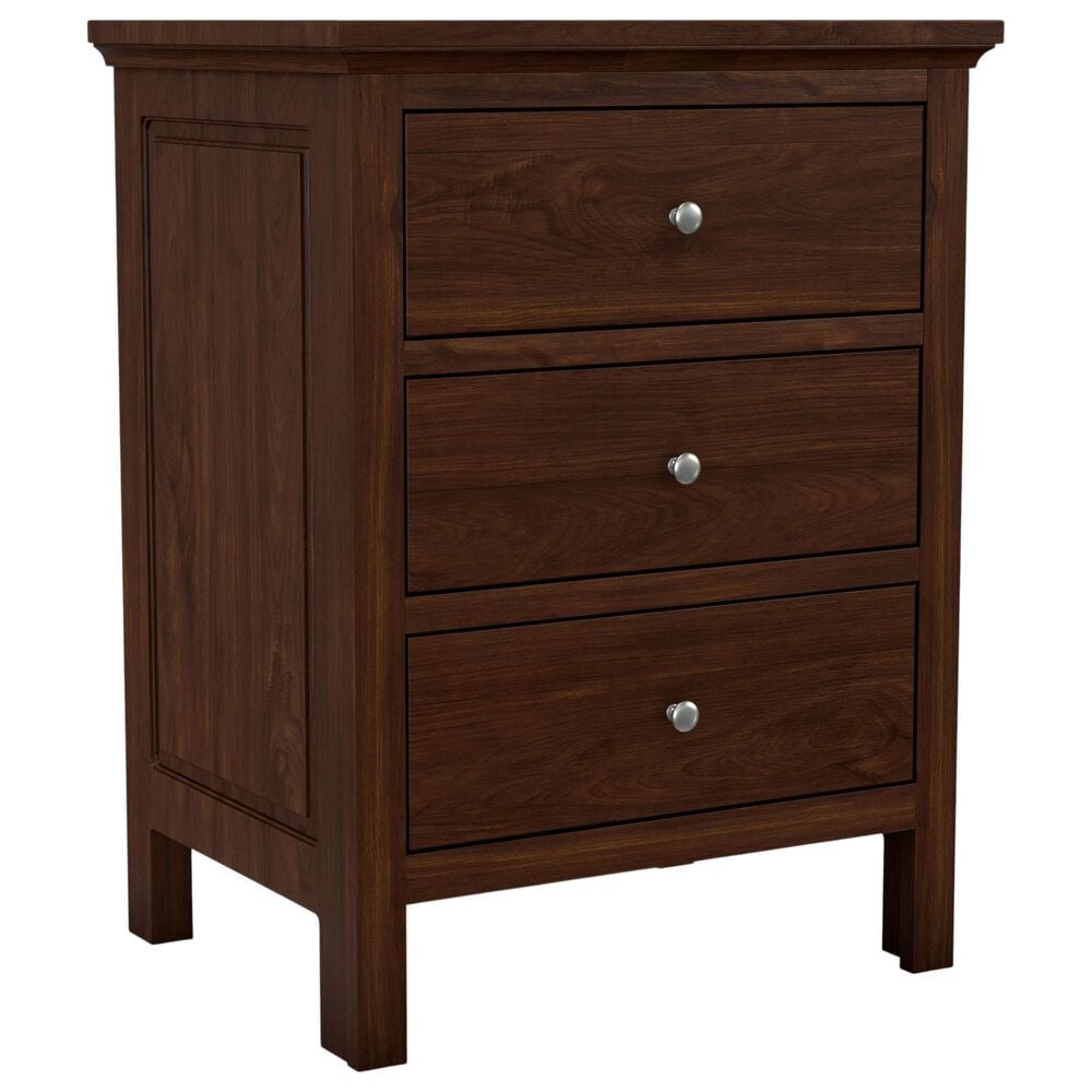 Archbold Furniture Heritage Queen Panel Bed with Dresser and Nightstands Bedroom Set in Brown Mahogany, , large