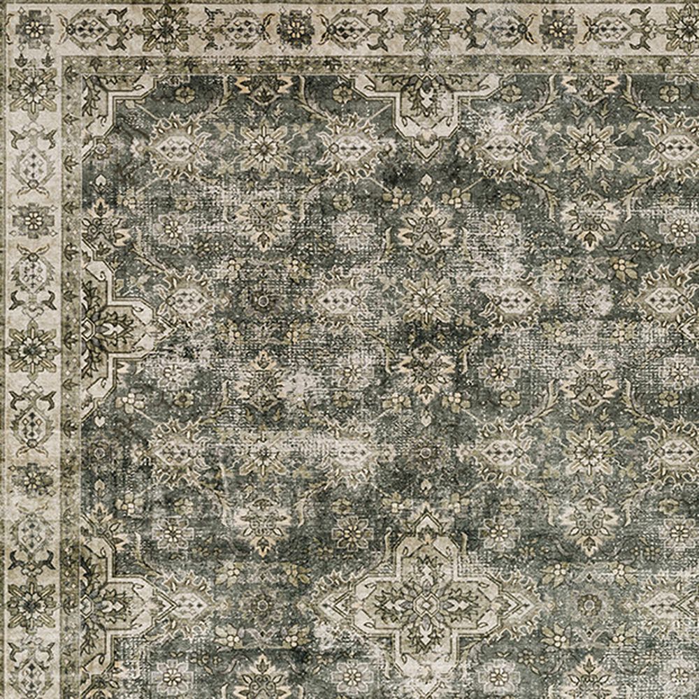 Oriental Weavers Malibu 2&#39; x 8&#39; Blue and Beige Runner, , large