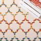 Safavieh Cabana CBN333A 5"3" x 7"7" Ivory and Orange Indoor/Outdoor Area Performance Rug, , large