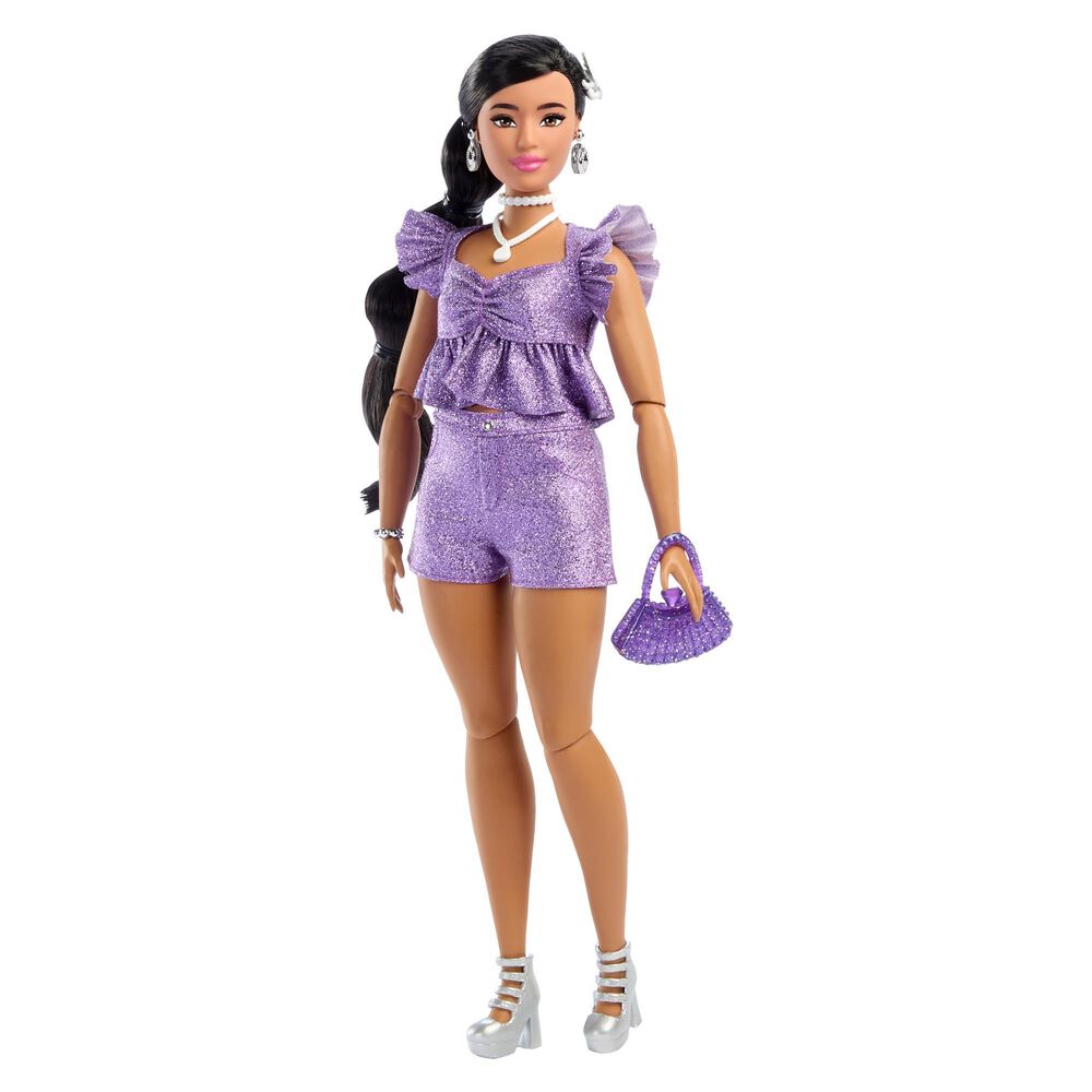 Barbie Deluxe Style - Metallic Outfit Doll No. 8 in Amethyst, Black, White and Silver, , large