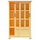 DHP Abbeywood Bookcase with Sliding Glass Doors in Sunlight Yellow, , large