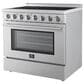 Forno Paolo 36" Freestanding Electric Range in Stainless Steel, , large