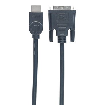 Manhattan 10" HDMI to DVI-D Cable in Black, , large