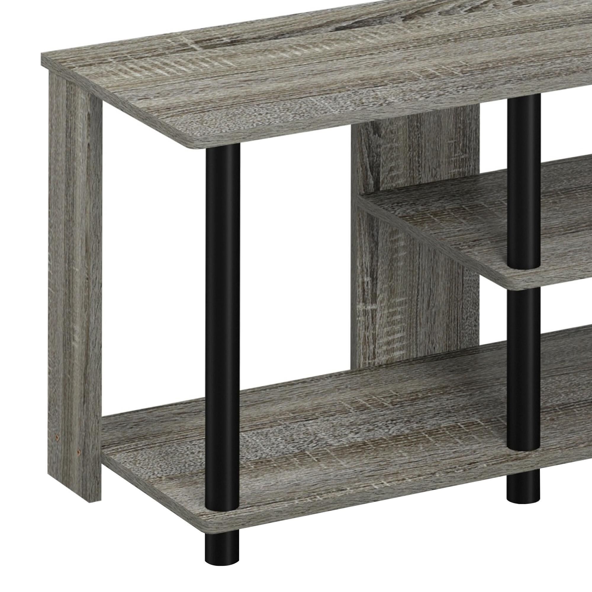 HOMLUX 3-Tier Shoe Rack in French Oak and Black