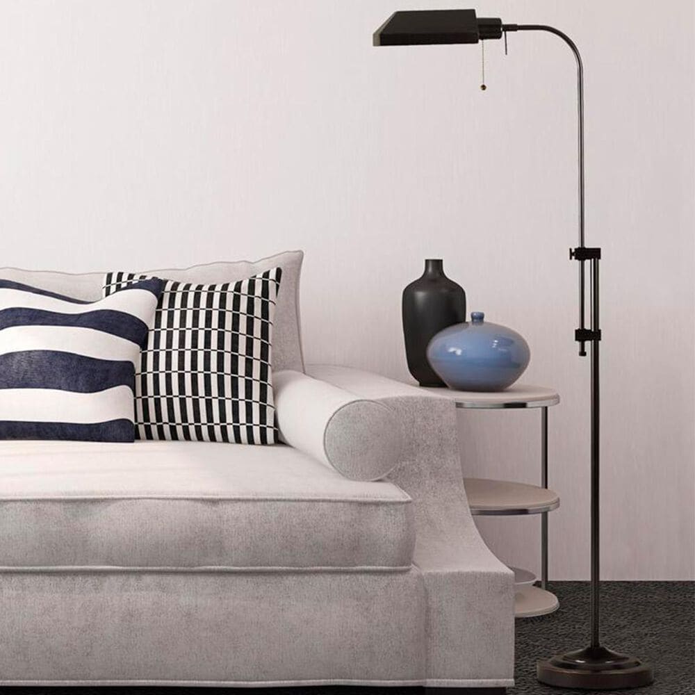 Cal Lighting Universal Collection Adjustable Pole Metal Floor Lamp in Dark Bronze, , large