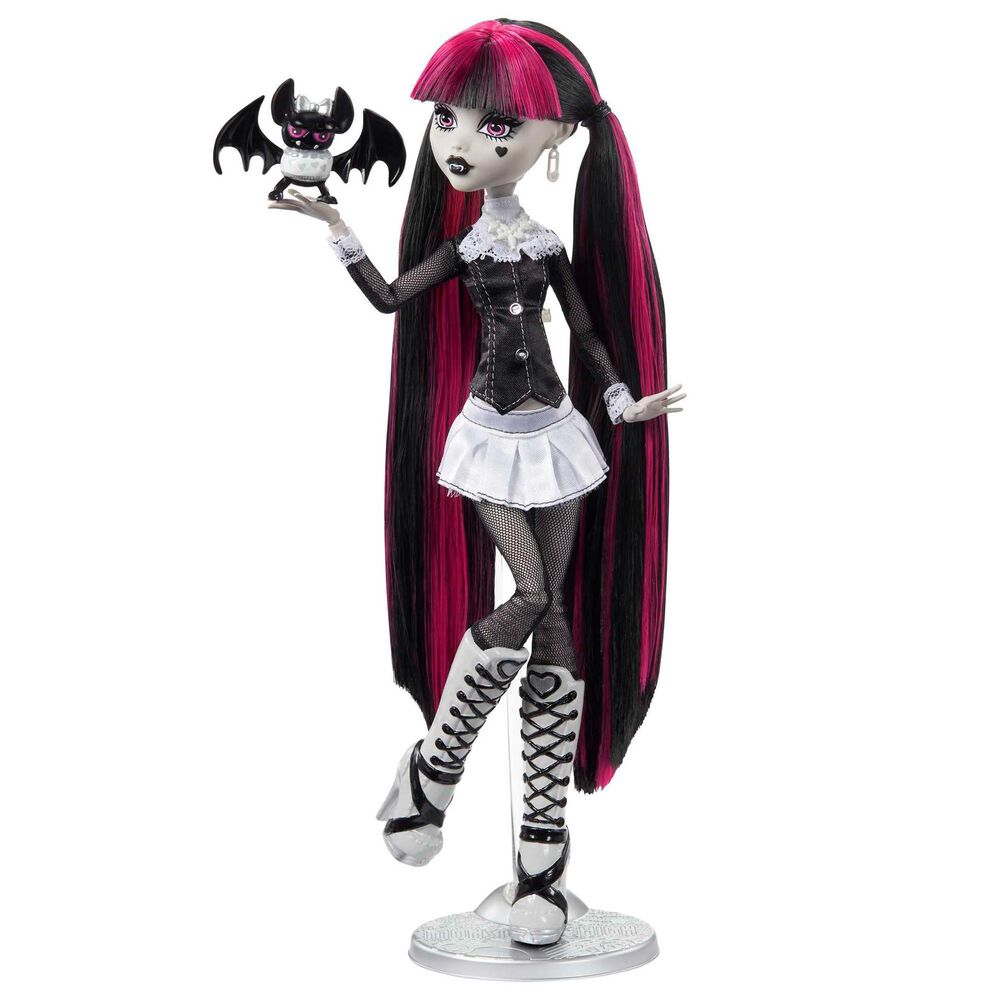 Monster High Monster High Reel Drama Doll - Draculaura in Black and White, , large