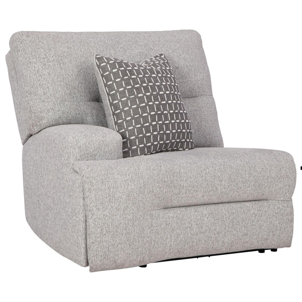 Ashley Acklen Place 3-Piece Power Symmetrical Reclining Sectional Loveseat with Console in Pewter, , large
