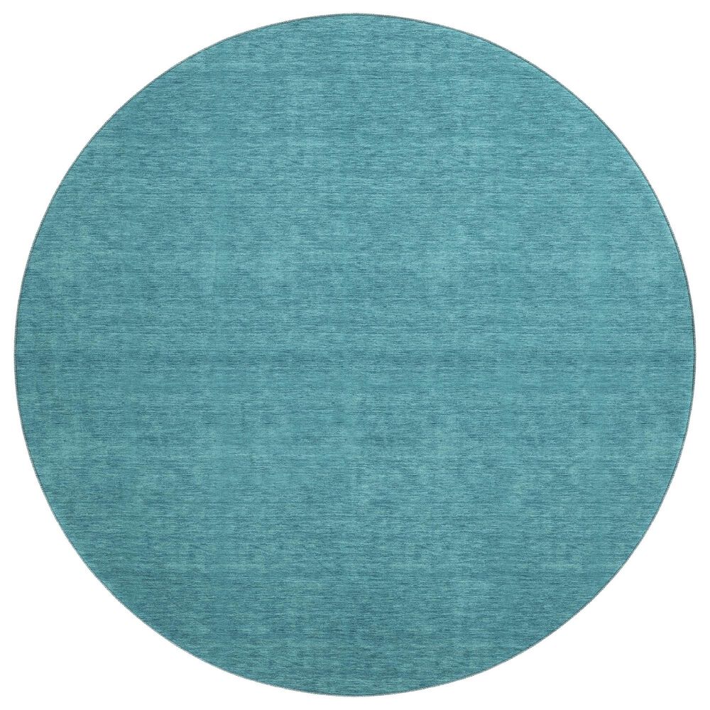 Dalyn Rug Company Soft Essentials Turquoise 8" Round Area Rug, , large