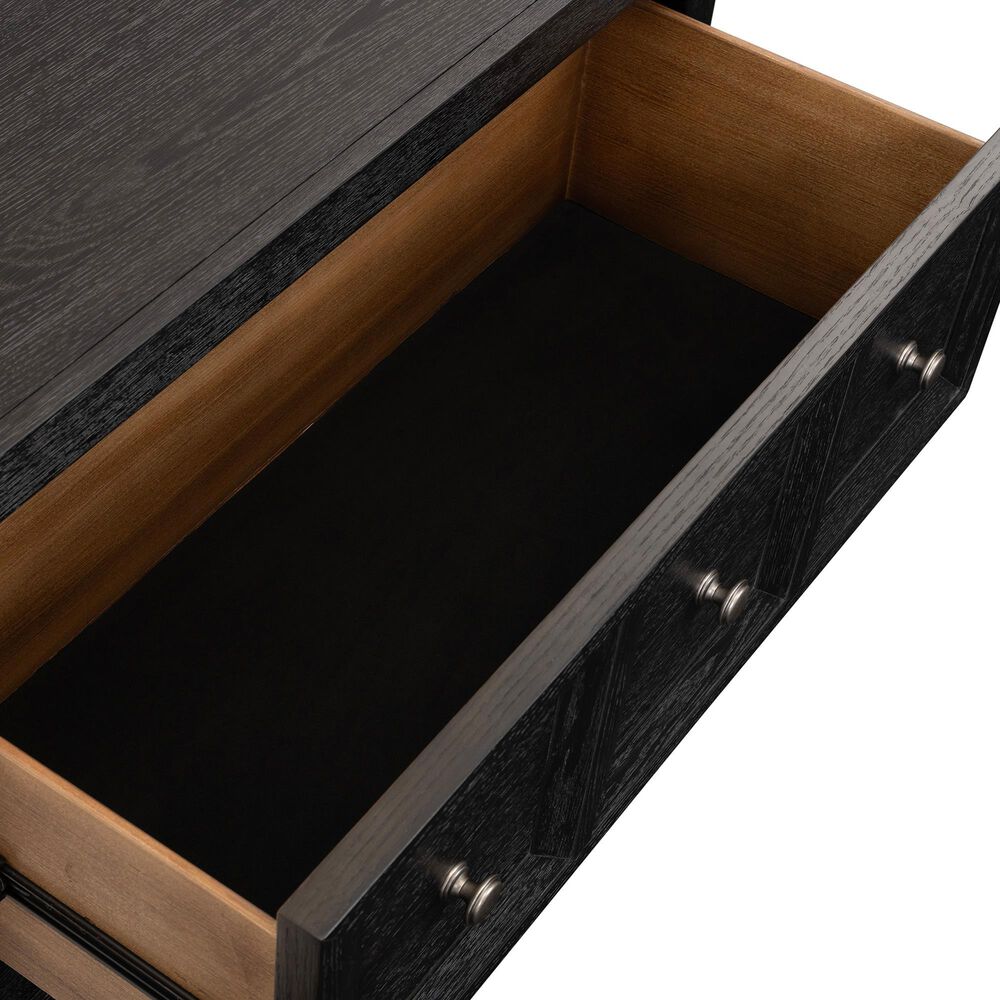Furniture of America Hatton 2-Drawer Nightstand in Weathered Black, , large