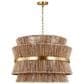 Murray Feiss Thurlo 4-Light Large Hanging Shade in Satin Brass, , large