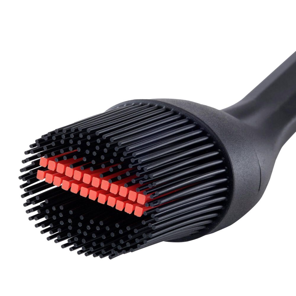 Joseph Joseph GrillOut BBQ Silicone Basting Brush with Retractable Head in Black and Stainless Steel, , large