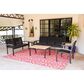 Three Birds Casual Tribeca and SoHo 5-Piece Patio Conversation Set in Black, , large