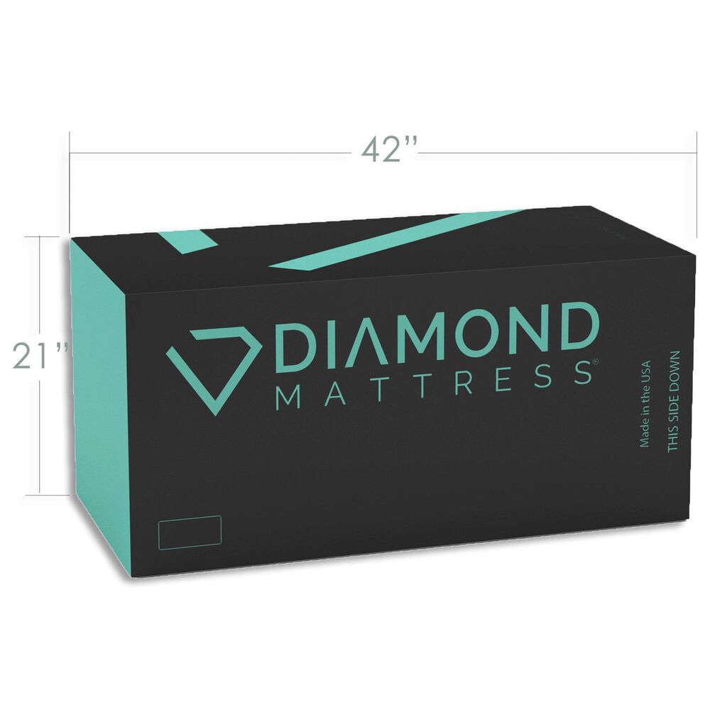 Hearth and Haven Diamond Matrix Copper Firm Hybrid Twin Mattress, , large