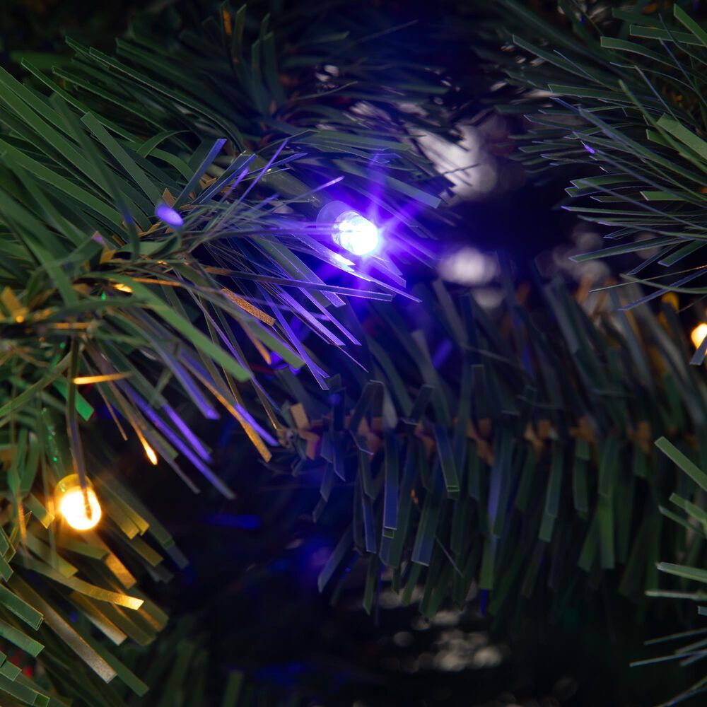 Timberlake 7.5 ft Artificial Christmas Tree with 450 LED Lights in Green, , large