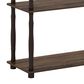 HOMLUX Turn-N-Tube 4-Tier Corner Open Storage Bookshelf in Walnut and Brown, , large