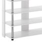 HOMLUX 5-Tier Shoe Rack in White Oak and Stainless Steel, , large