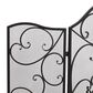 Maple and Jade 49" x 36" Fireplace Screen in Black, , large