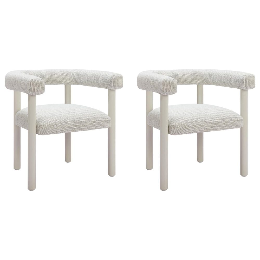 Zuo Modern Sunbath Dining Chair in Gray and White (Set of 2), , large