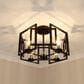 Golden Lighting Marco 4-Light Flush Mount in Matte Black, , large