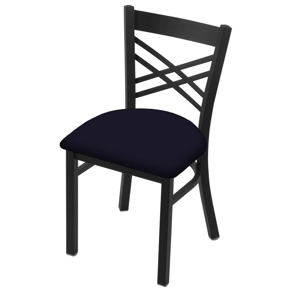 Holland Bar Stool 620 Catalina 18" Chair with Black Wrinkle and Canter Twilight Seat, , large