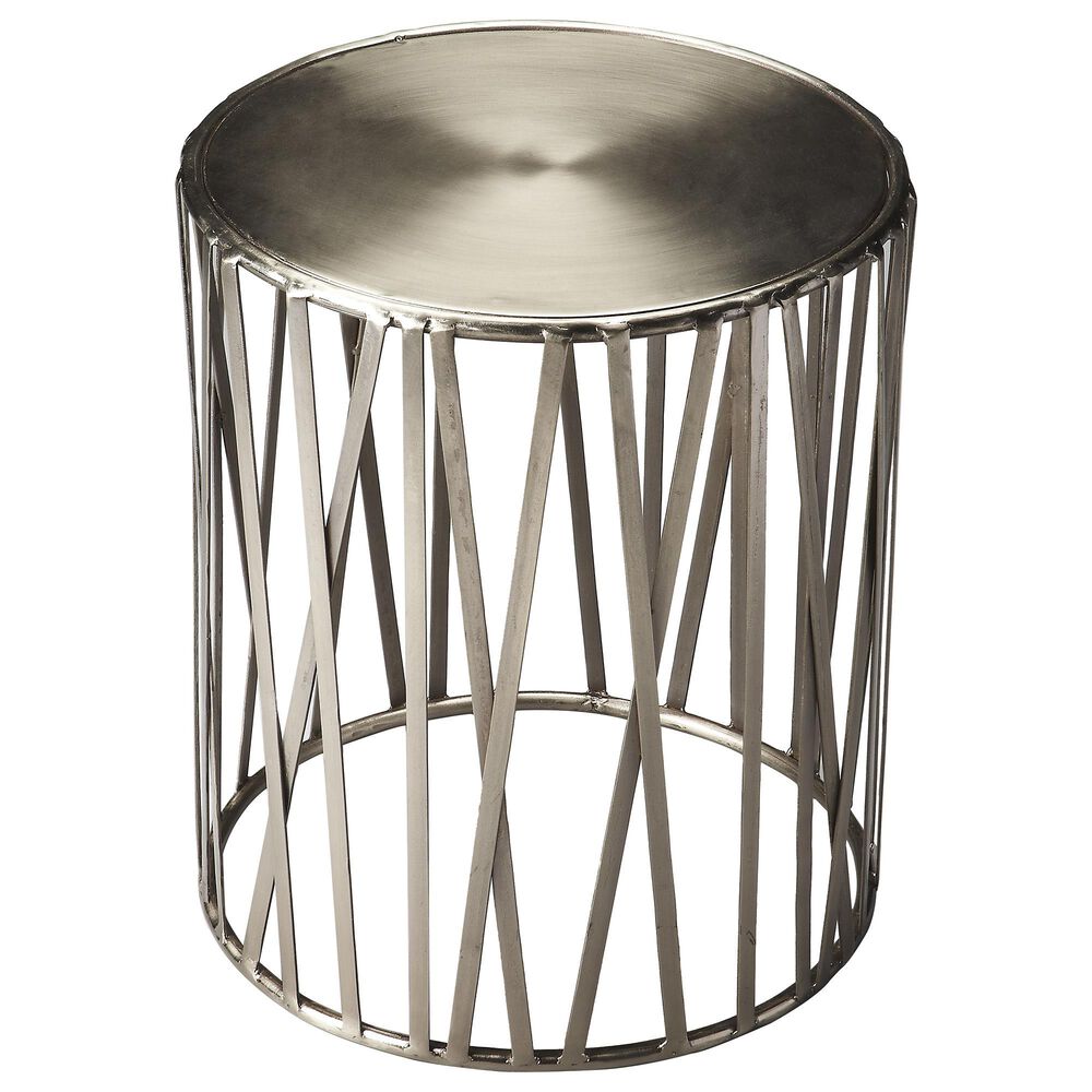 Butler Kruse Iron Drum Table in Metalworks, , large