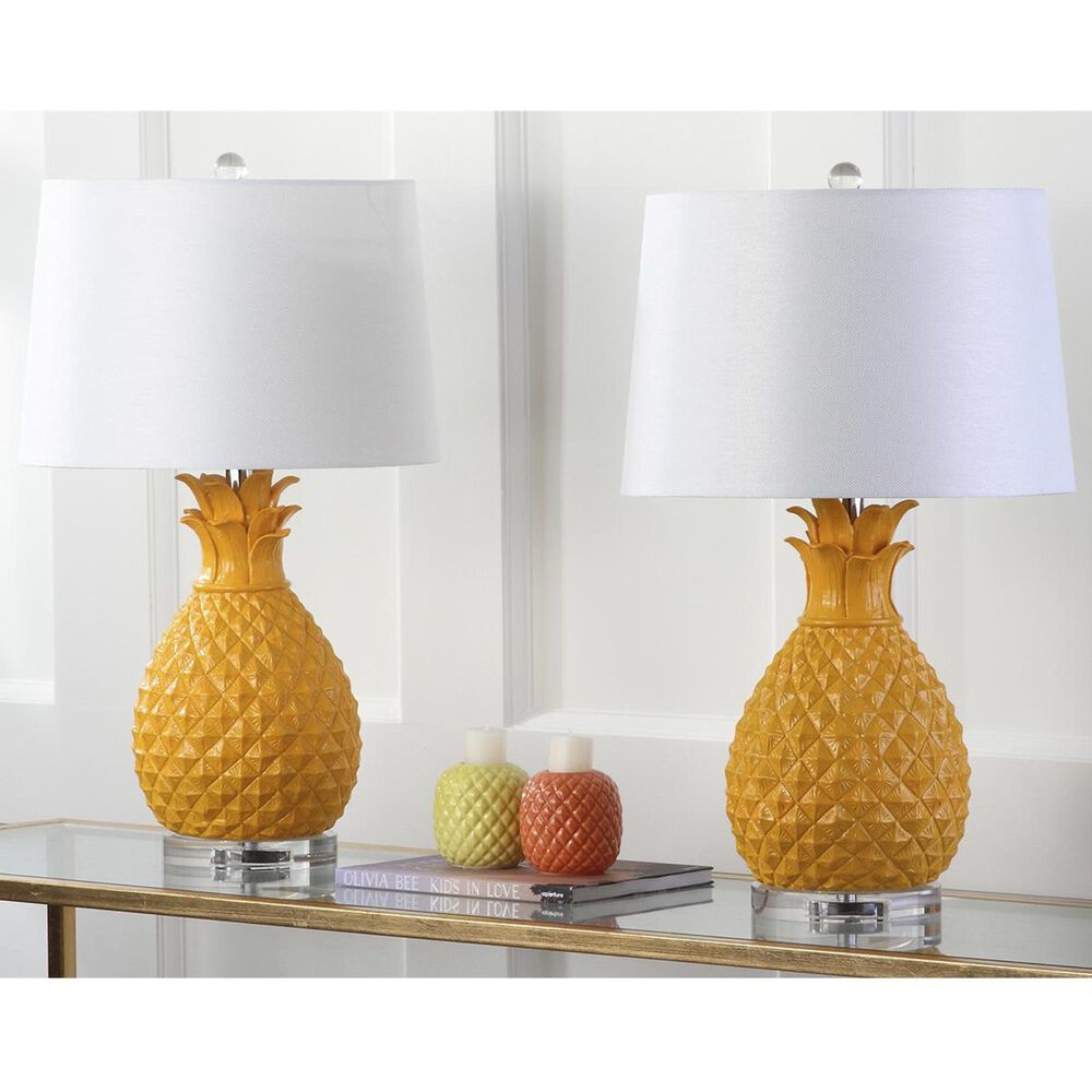 Safavieh Kelly 25.5" Table Lamp in Yellow (Set of 2), , large