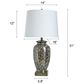 Flair Industries 31.5" Reactive Glaze Table Lamp in Speckled Brown, , large