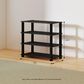 HOMLUX 4-Tier Shoe Rack in Espresso and Black, , large