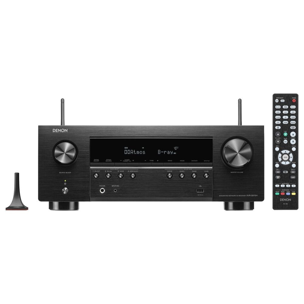 Denon 90W 7.2-Channel AV Receiver in Black, , large