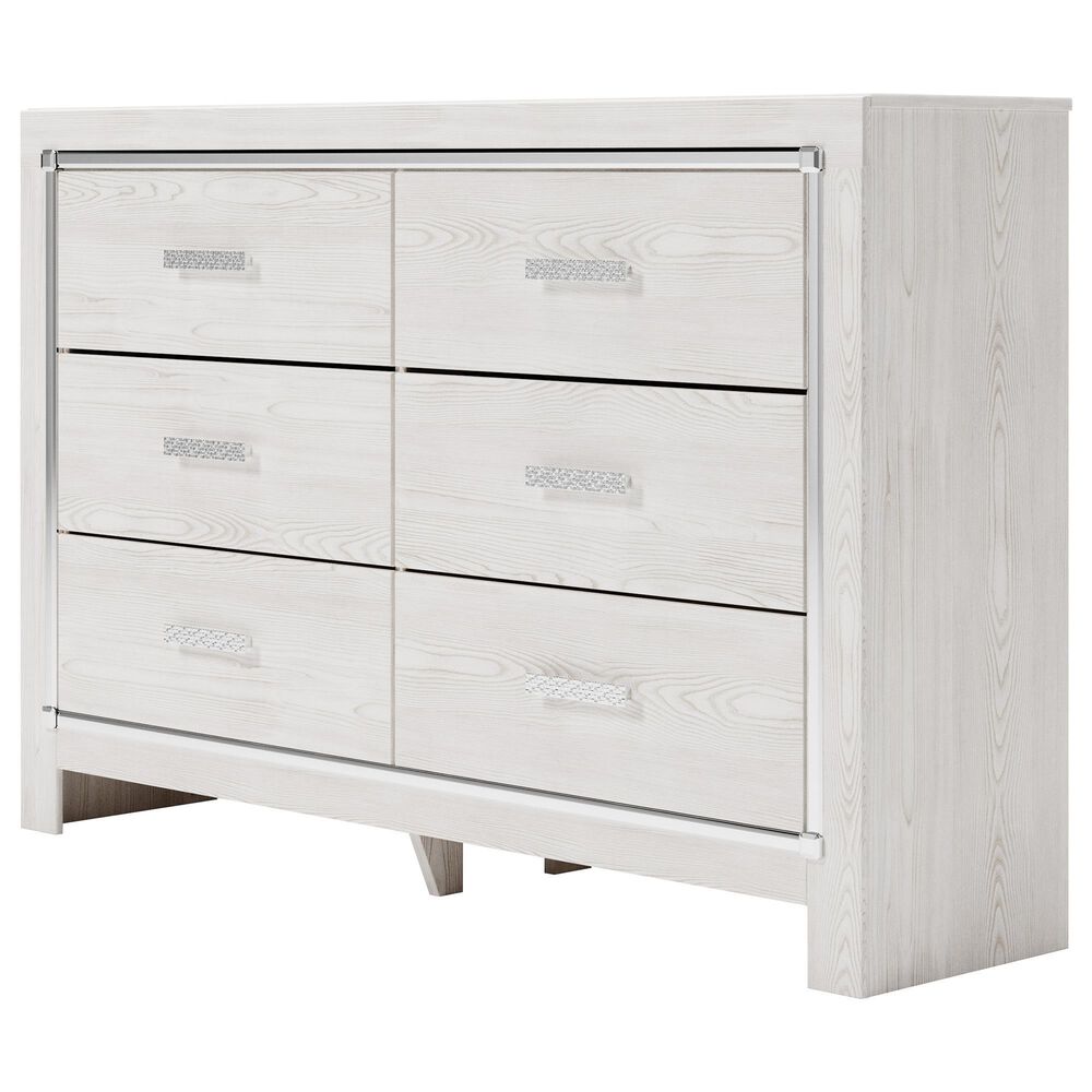 Ashley Altyra 6 Drawer Dresser in White, , large
