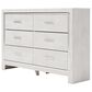 Ashley Altyra 6 Drawer Dresser in White, , large