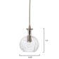 Jamie Young Elvian Carafe 1-Light Glass Pendant in Antique Brass, , large