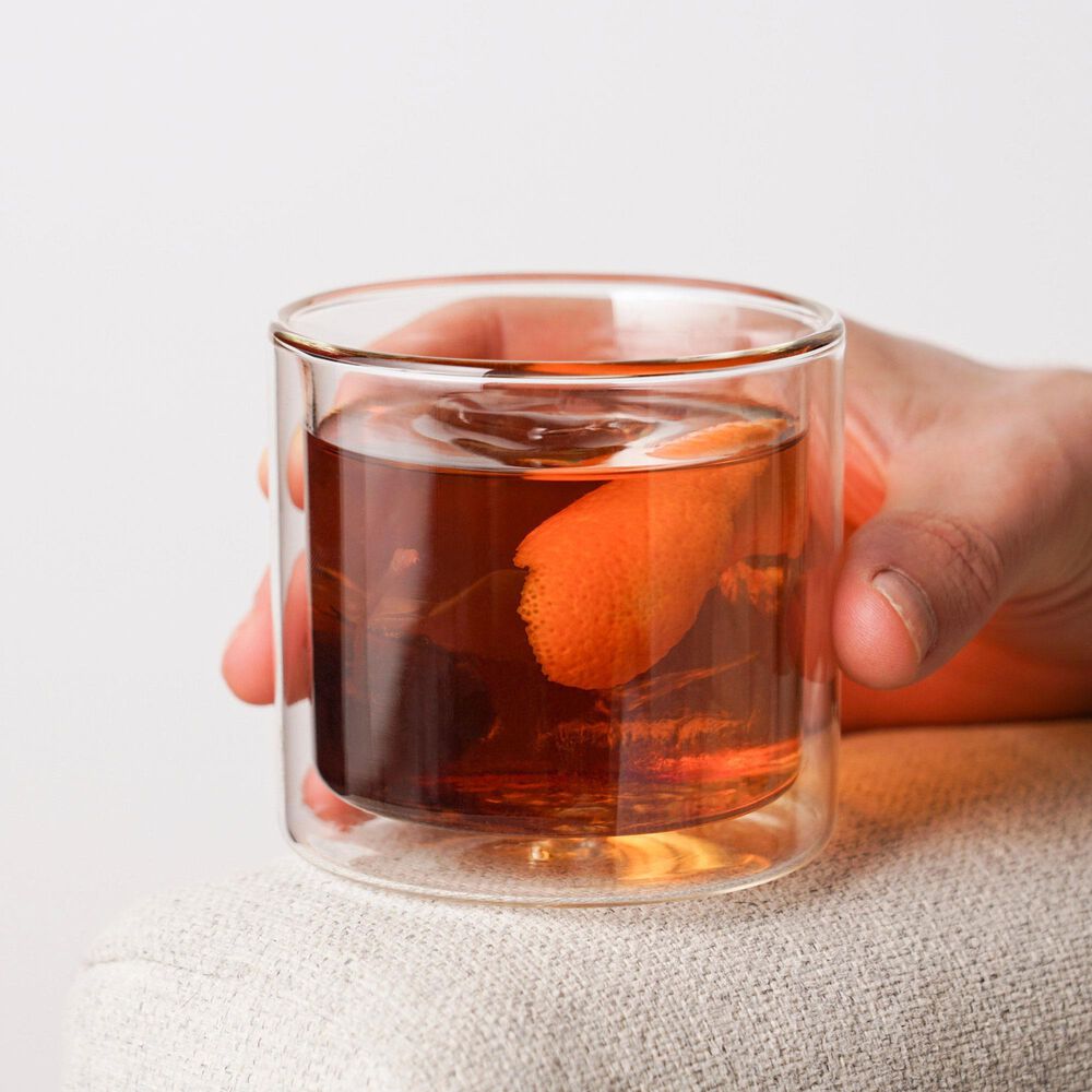 True Walled Old Fashioned Glasses in Clear &#40;Set of 2&#41;, , large