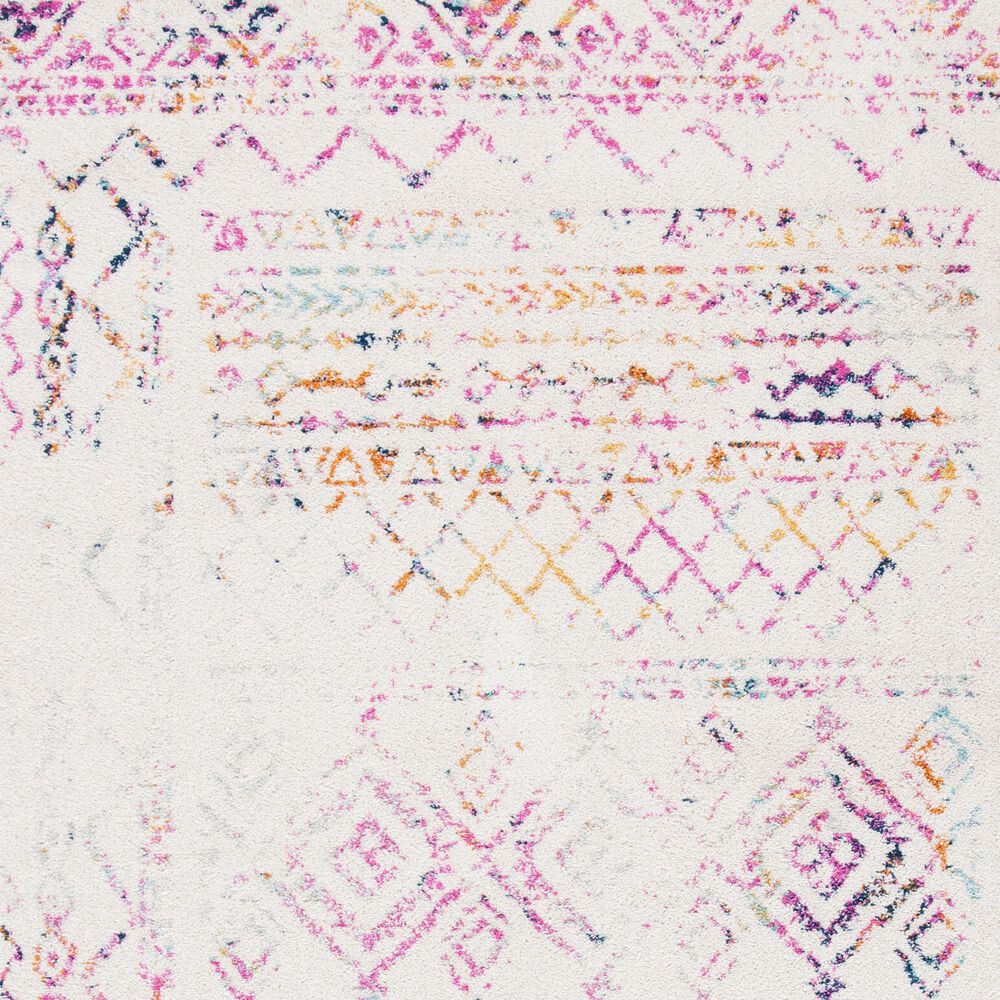 Safavieh Tulum TUL268E 4&#39; x 6&#39; Ivory and Fuchsia Area Rug, , large