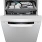 Bosch 300 Series 18" Built-In Smart Dishwasher with 5 Wash Cycles in White, , large