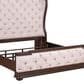 Belle Furnishings Provence Park 4-Piece Queen Upholstered Shelter Bedroom Set in Chateau Brown, , large