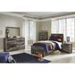 Signature Design by Ashley Derekson Twin Bed in Walnut and Gray, , large