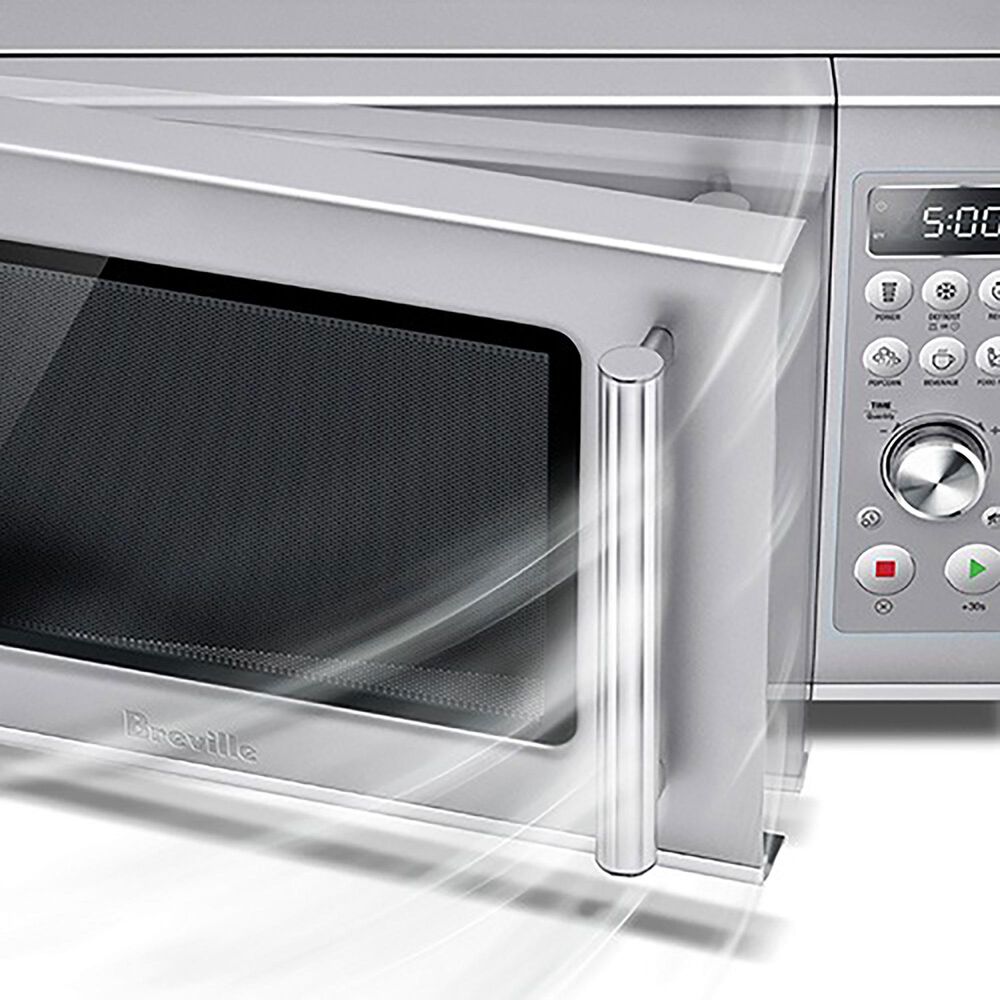 Breville 0.9 Cu. Ft. Countertop Compact Microwave Oven in Silver, , large