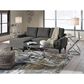 Signature Design by Ashley Jarreau Left Facing Sofa Chaise Sleeper in Dark Gray, , large