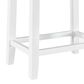 Linon Home Decor Claridge Counter Stool with Light Grey Cushion in Bright White, , large