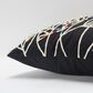 Rizzy Home Floral 20" Down Filled Pillow in Black, , large