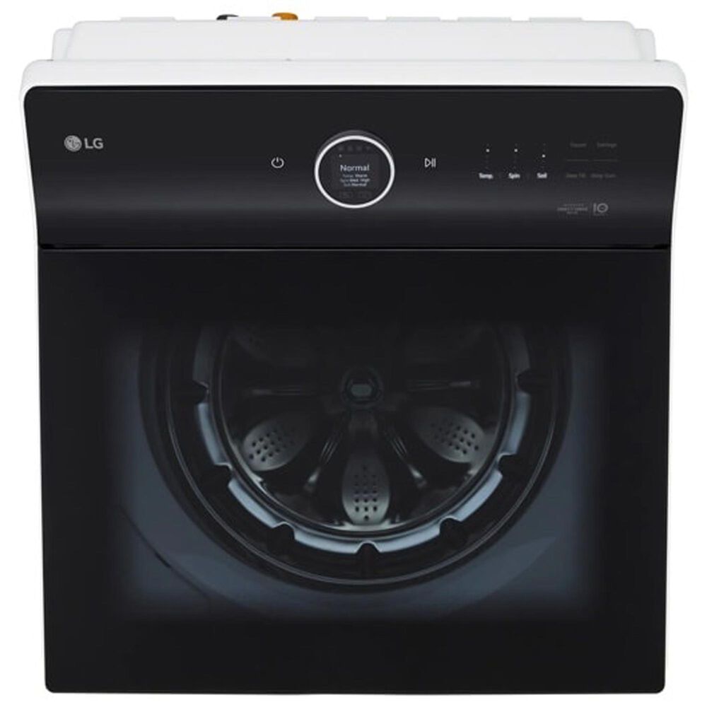 LG 5.5 Cu. Ft. Smart Top Load Washer and 7.3 Cu. Ft. Gas Dryer Laundry Pair in White, , large