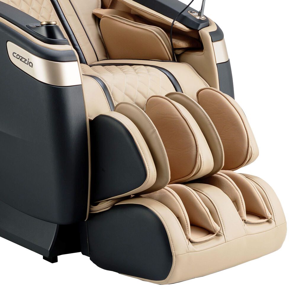 Cozzia Qi SE Duo Power Massage Chair with Topaz Cushion in Black, , large