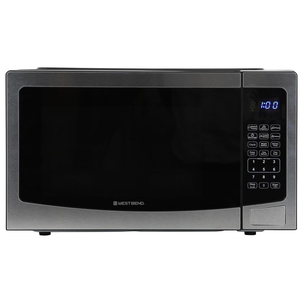 West Bend 1.1 Cu. Ft. Touch Microwave in Stainless Steel, , large